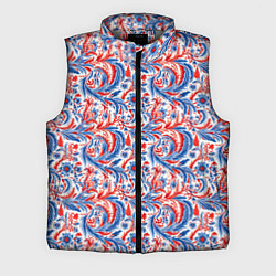 Мужской жилет Русский орнамент, цвет: 3D-светло-серый