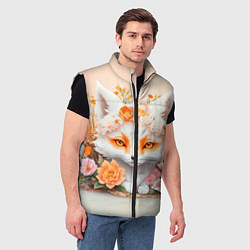 Мужской жилет Двухвостый лисёнок, цвет: 3D-черный — фото 2