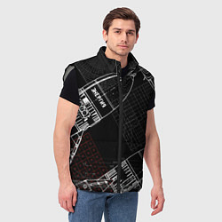 Мужской жилет Чертеж ракеты, цвет: 3D-светло-серый — фото 2
