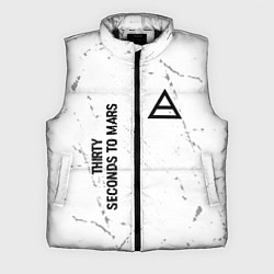 Мужской жилет Thirty Seconds to Mars glitch на светлом фоне: над