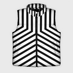 Мужской жилет Черно-белые полосы в узоре