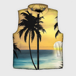 Мужской жилет Вечер на отдыхе, цвет: 3D-светло-серый