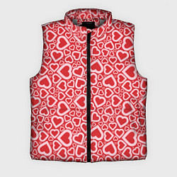 Мужской жилет Любовь - сердечки, цвет: 3D-светло-серый