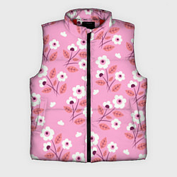 Мужской жилет Flowers on pink