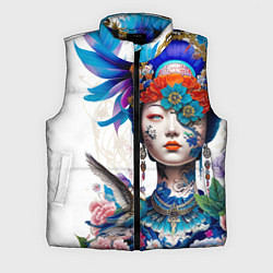 Мужской жилет Japanese girl - irezumi - tattoo, цвет: 3D-черный