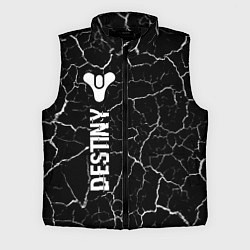 Мужской жилет Destiny glitch на темном фоне: по-вертикали, цвет: 3D-черный