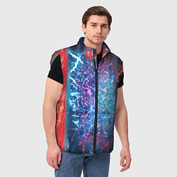 Мужской жилет Стихии воды и лавы, цвет: 3D-светло-серый — фото 2