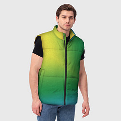 Мужской жилет Радужный градиент, цвет: 3D-черный — фото 2