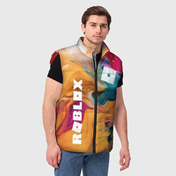Мужской жилет Roblox Logo Color, цвет: 3D-красный — фото 2