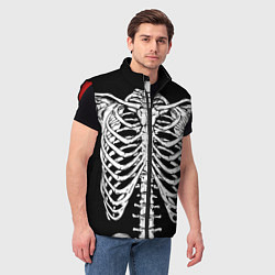 Мужской жилет Skeleton ribs, цвет: 3D-красный — фото 2