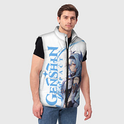Мужской жилет Genshin impact - Эола, цвет: 3D-черный — фото 2