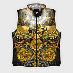 Мужской жилет Золотой орёл - славянский орнамент, цвет: 3D-красный