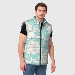 Мужской жилет Fly clouds, цвет: 3D-светло-серый — фото 2