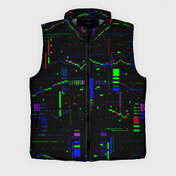 Мужской жилет Глитч помехи