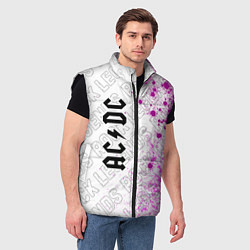 Мужской жилет AC DC rock legends: по-вертикали, цвет: 3D-черный — фото 2