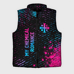 Мужской жилет My Chemical Romance - neon gradient: надпись, симв, цвет: 3D-черный