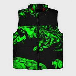 Мужской жилет Зеленый светящийся дым, цвет: 3D-красный