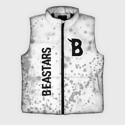 Мужской жилет Beastars glitch на светлом фоне: надпись, символ, цвет: 3D-черный