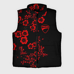 Мужской жилет Ducati - red flowers