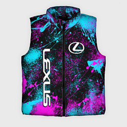 Мужской жилет Lexus - неоновые брызги, цвет: 3D-черный