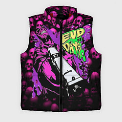 Мужской жилет Скелет с пистолетом, цвет: 3D-красный