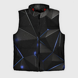 Мужской жилет Black geometry texture
