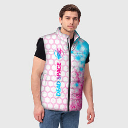 Мужской жилет Dead Space neon gradient style: по-вертикали, цвет: 3D-черный — фото 2