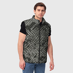 Мужской жилет Кожа змеи - текстура, цвет: 3D-черный — фото 2