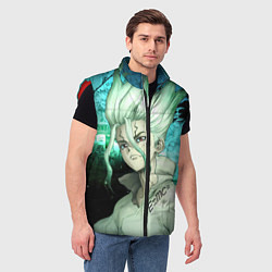 Мужской жилет Доктор Стоун Сэнку Исигами, цвет: 3D-красный — фото 2