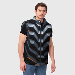 Мужской жилет Объемная конструкция, цвет: 3D-светло-серый — фото 2