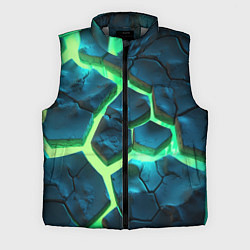 Мужской жилет Яркий зеленый разлом плит