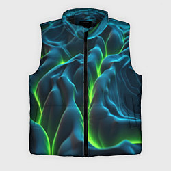 Мужской жилет Зеленая кислотная текстура с плитами