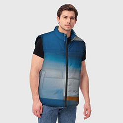 Мужской жилет Синяя палитра, цвет: 3D-черный — фото 2