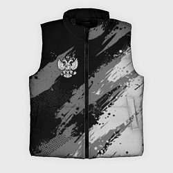 Мужской жилет Герб РФ - монохромный
