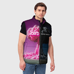 Мужской жилет Barbenheimer - meme - nuclear explosion, цвет: 3D-черный — фото 2