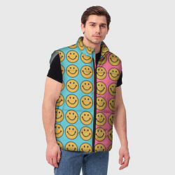 Мужской жилет Smiley, цвет: 3D-светло-серый — фото 2