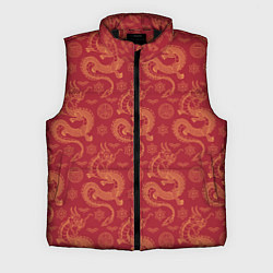 Мужской жилет Dragon red pattern