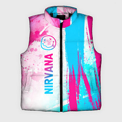 Мужской жилет Nirvana neon gradient style: по-вертикали, цвет: 3D-черный