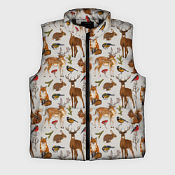 Мужской жилет Лесные животные