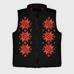 Мужской жилет Удмуртский - вертикаль black 2