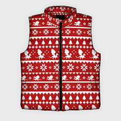 Мужской жилет Dragon year pattern, цвет: 3D-красный