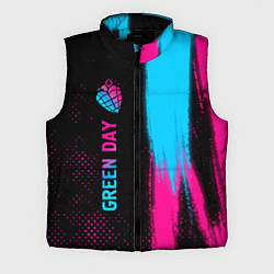 Мужской жилет Green Day - neon gradient: по-вертикали, цвет: 3D-черный