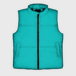 Мужской жилет Цвет морской волны однотонный