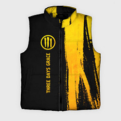 Мужской жилет Three Days Grace - gold gradient: по-вертикали, цвет: 3D-черный