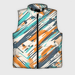 Мужской жилет Абстракция разноцветная, цвет: 3D-черный