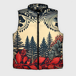 Мужской жилет Новогодний лес