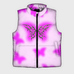 Мужской жилет Y2K purple butterfly