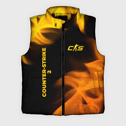 Мужской жилет Counter-Strike 2 - gold gradient вертикально, цвет: 3D-черный