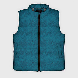 Мужской жилет Бирюзовая текстура имитация меха, цвет: 3D-светло-серый