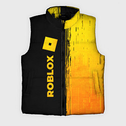 Мужской жилет Roblox - gold gradient по-вертикали, цвет: 3D-черный